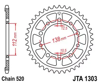 Kettenrad Alu 50Z 520 SI passend für Honda CTX 700 Letzte Chance