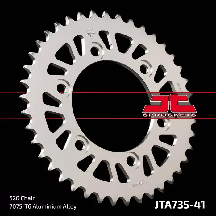 Beliebt Kettenrad Alu 41Z passend für Ducati 520 SI Innen Ø 100 Lochkreis 124