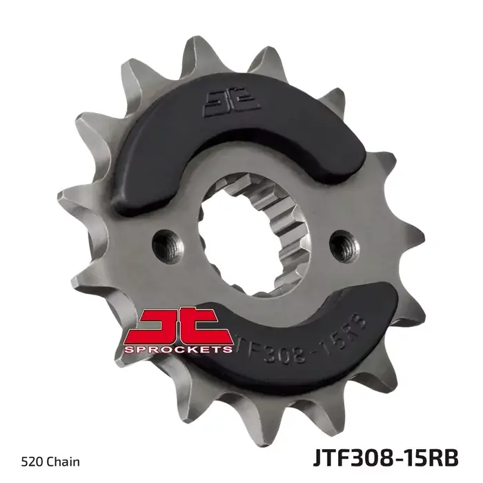 Ritzel 15Z 520 Feinverzahnung gummiert passend für Aprilia, Derbi, Honda, Suzuki Beliebt