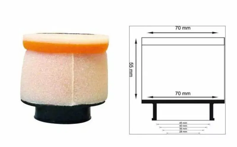 TWIN AIR Luftfilter zylindrisch Ø63mm - 158722 Preis Gesenkt