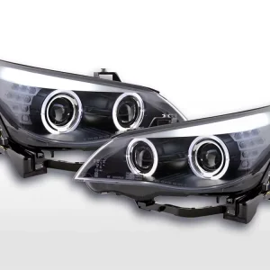 Bestseller Scheinwerfer Set Xenon Angel Eyes CCFL schwarz passend für BMW 5er E60/E61 (05-08) Rechtslenker