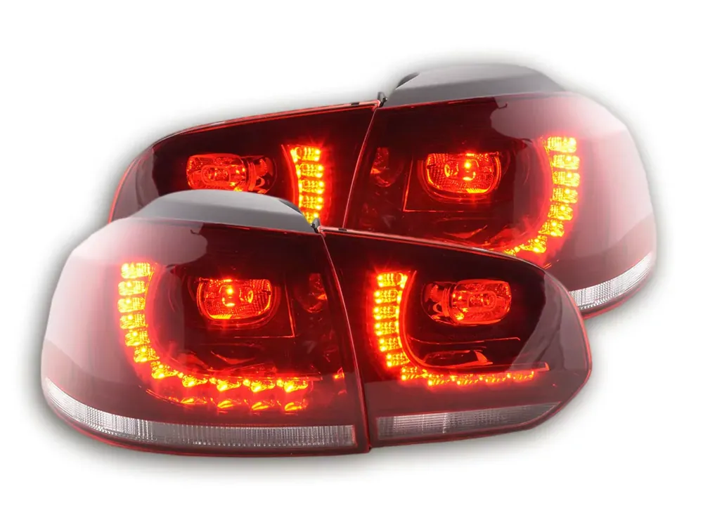 Knallerangebot LED Rückleuchten Set passend für VW Golf 6 (2008–2012) rot/klar GTI-Look