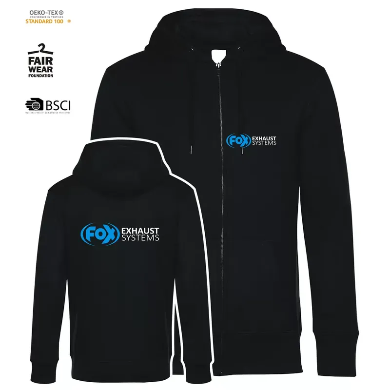 FOX Sweat Jacke Größe XL Schwarz Sonderaktion