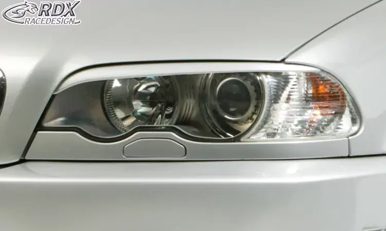 RDX Scheinwerferblenden passend für BMW E46 Coupe / Cabrio bis 2003 Böser Blick Highlight