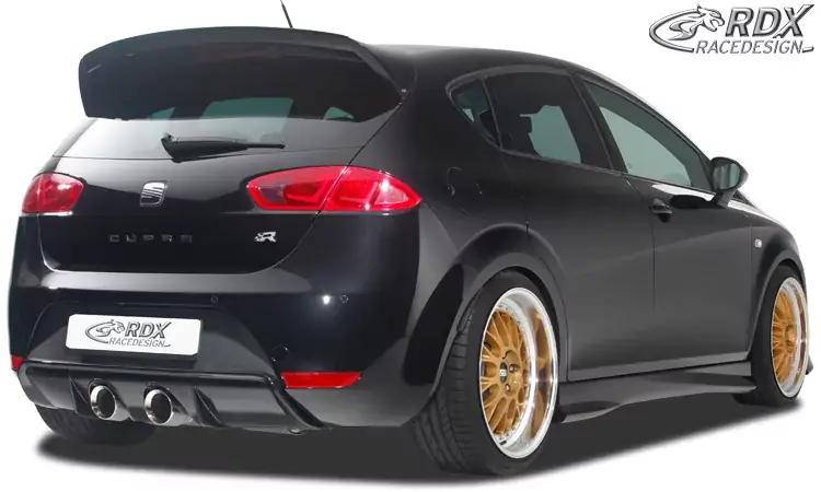 RDX Heckansatz passend für SEAT Leon 1P FR / Cupra Diffusor Heckblende Heckdiffusor Preisknaller