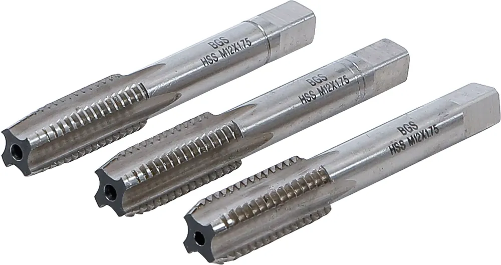 BGS Gewindebohrer-Satz M12 x 1,75 HSS-G 3-tlg. Sonderaktion