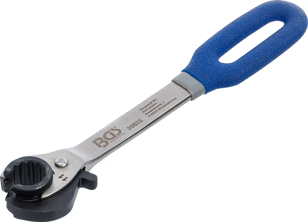 Markenware BGS Ratschen-Ringschlüssel offen SW 11 mm