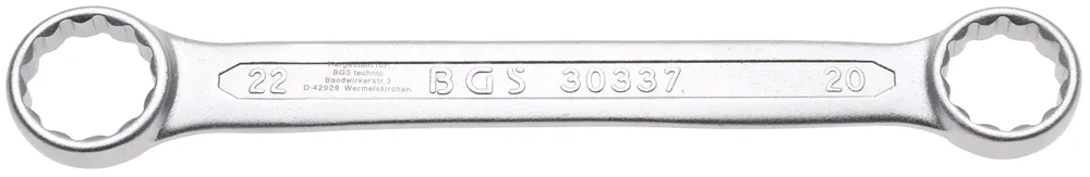 Super-Preis BGS Doppel-Ringschlüssel extra flach SW 20 x 22 mm