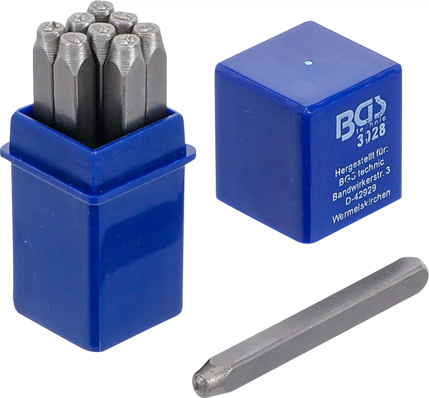 Highlight Einschlagzahlen 2,5 mm aus Werkzeugstahl