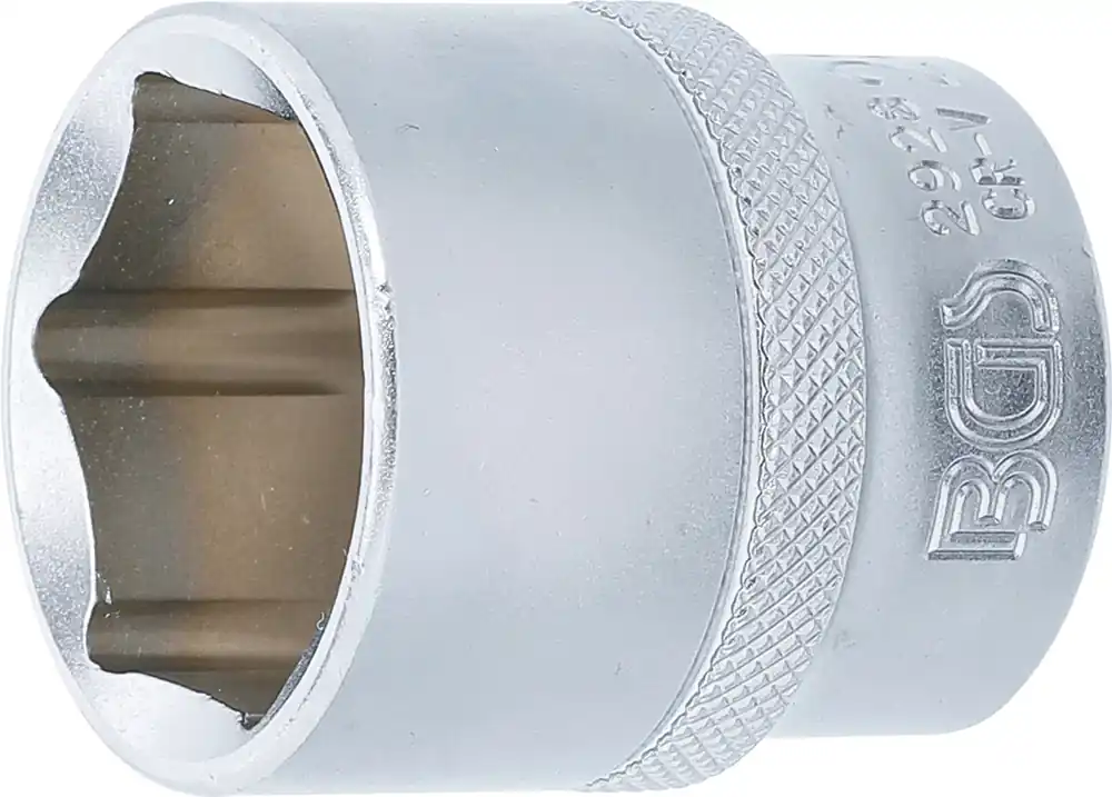 BGS Steckschlüssel-Einsatz Sechskant SW 28 mm Antrieb Innenvierkant 12,5 mm (1/2") Highlight