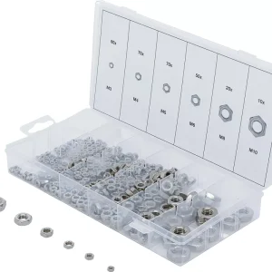 Angebot Sechskant-Muttern-Sortiment Edelstahl 300-tlg.