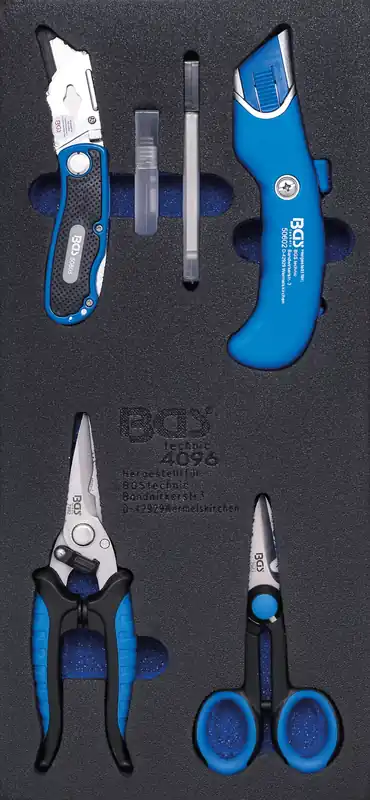 Werkstattwageneinlage 1/3 Messer- und Scheren-Satz 6-tlg. Neu Im Sortiment