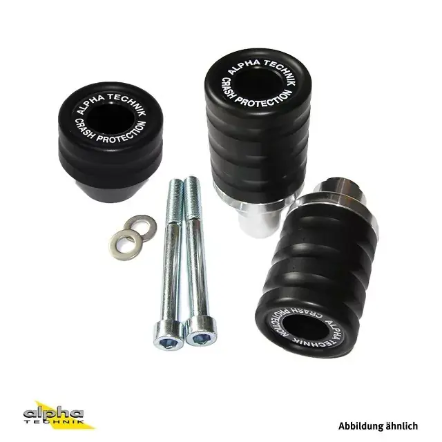 Race Sturzpad-Kit passend für Kawasaki ZX-10R 2004-2005 schwarz Echt
