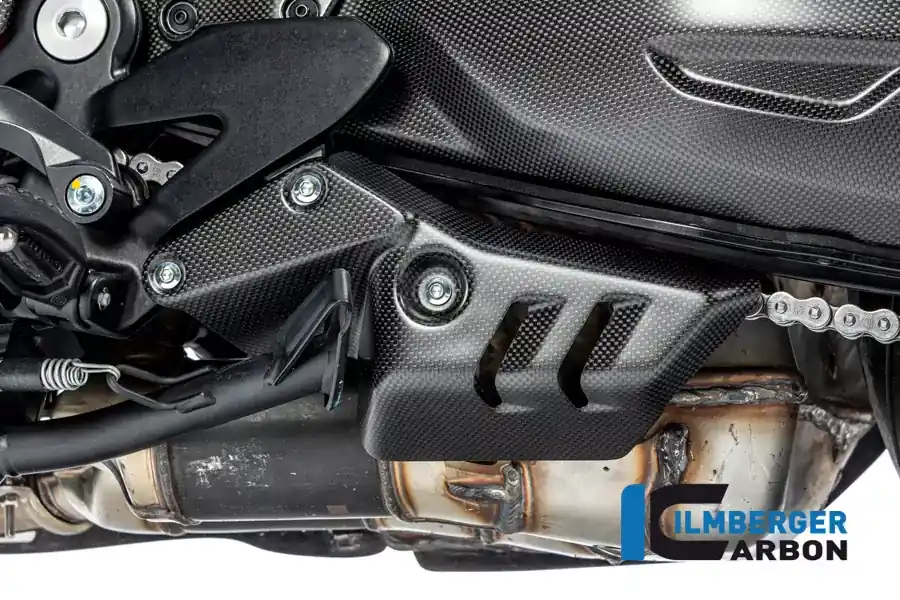 Ilmberger Carbon Auspuff Cover links passend für Ducati Diavel V4 ab 2023 matt Sonderangebot