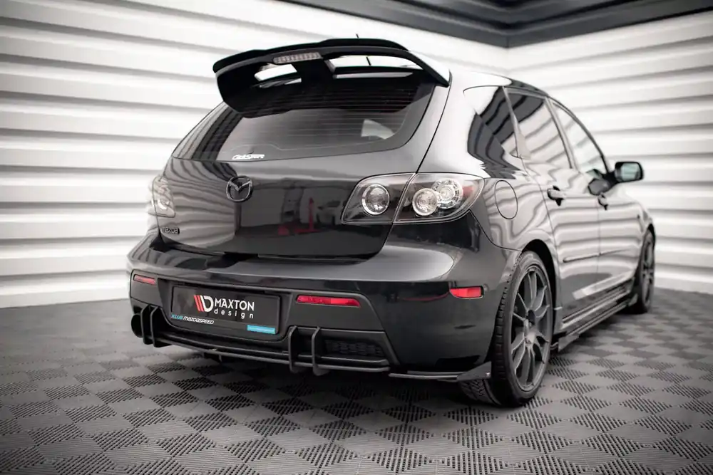 Sichere Zahlung Street Pro Heck Ansatz Flaps Diffusor passend für Mazda 3 MPS Mk1 US-Spec Version