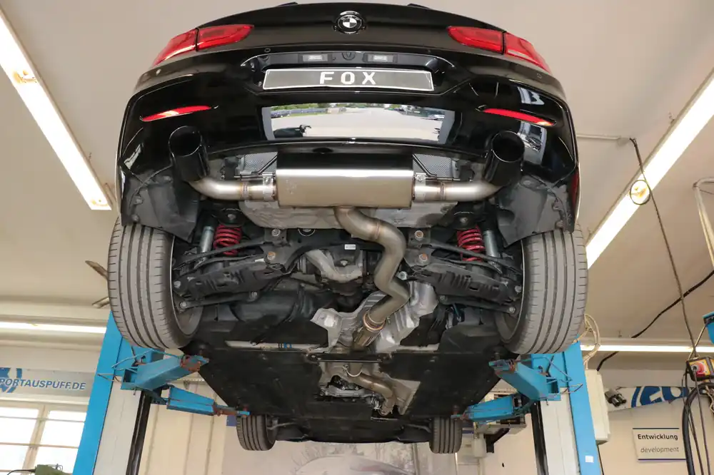 FOX Endschalldämpfer passend für BMW F20/21 118i OPF - 1x100 Typ 25 rechts/links schwarz emailliert Aktuell