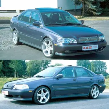 Geprüft K.A.W. Tieferlegungsfedern passend für Volvo S40 2001 Typ V
