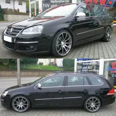 Neue Kollektion K.A.W. PlusKit Sportfahrwerk passend für Volkswagen Golf 5 Variant 1KM ab 06/2007 bis 07/2009