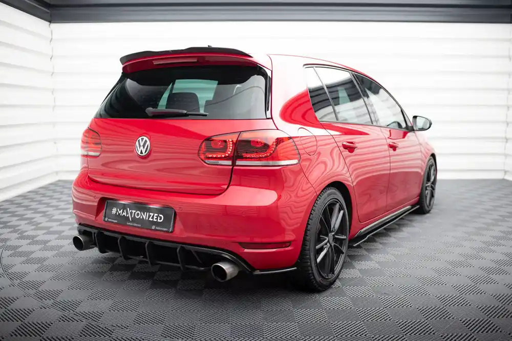 Preisreduziert Heck Ansatz Flaps Diffusor passend für VW Golf GTI Mk6