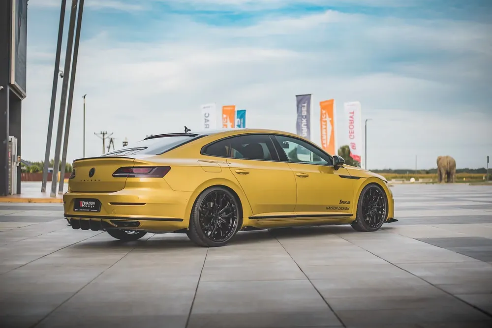 Letzte Chance Street Pro Diffusor Heck Ansatz + Flaps passend für Volkswagen Arteon R-Line