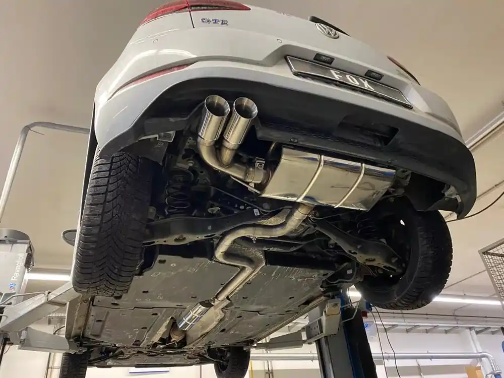 Neu Im Sortiment FOX Endschalldämpfer 2x80 Typ 25 passend für VW Golf VII GTE