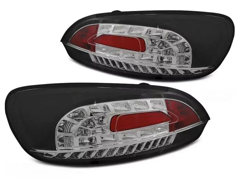 Echt LED Rücklichter schwarz passend für VW Scirocco III 08–04/14