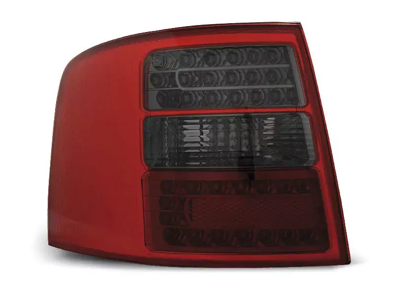 Neue Ware LED Rücklichter rot getönt passend für Audi A6 Avant 05.97–05.04