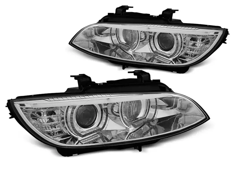 Xenon-Scheinwerfer Angel Eyes LED chrom passend für BMW E92 / E93 Sonderangebot