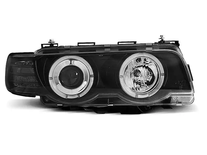 Xenon Scheinwerfer Angel Eyes schwarz passend für BMW E38 Nur Für Kurze Zeit