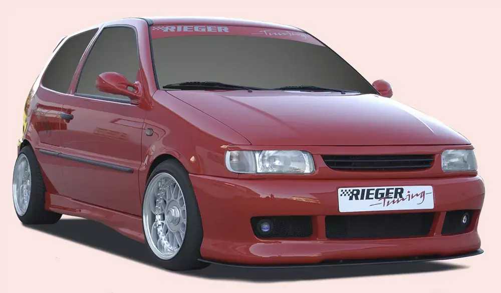 Preisreduziert Rieger Spoilerstoßstange passend für VW Polo 4 (6N) 5-tür. 10/94–01
