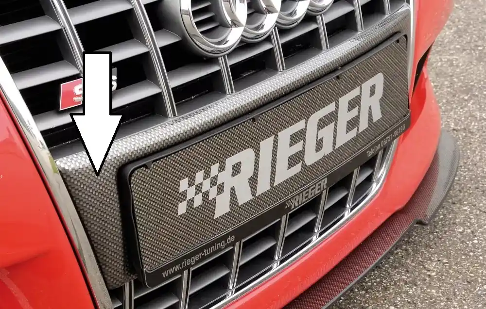 Rieger Kennzeichenauflage passend für Audi A3 (8L) 5-tür. Jetzt Kaufen