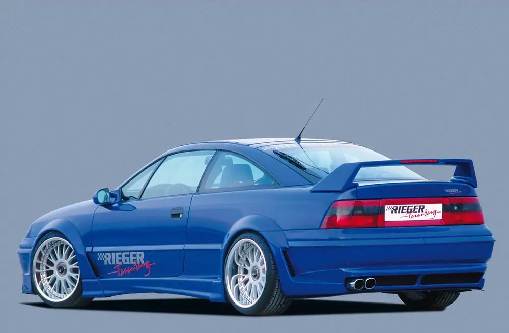 Rieger Heckansatz Breitbau II passend für Opel Calibra (A) 3-tür. ab 03/1990 Nur Für Kurze Zeit