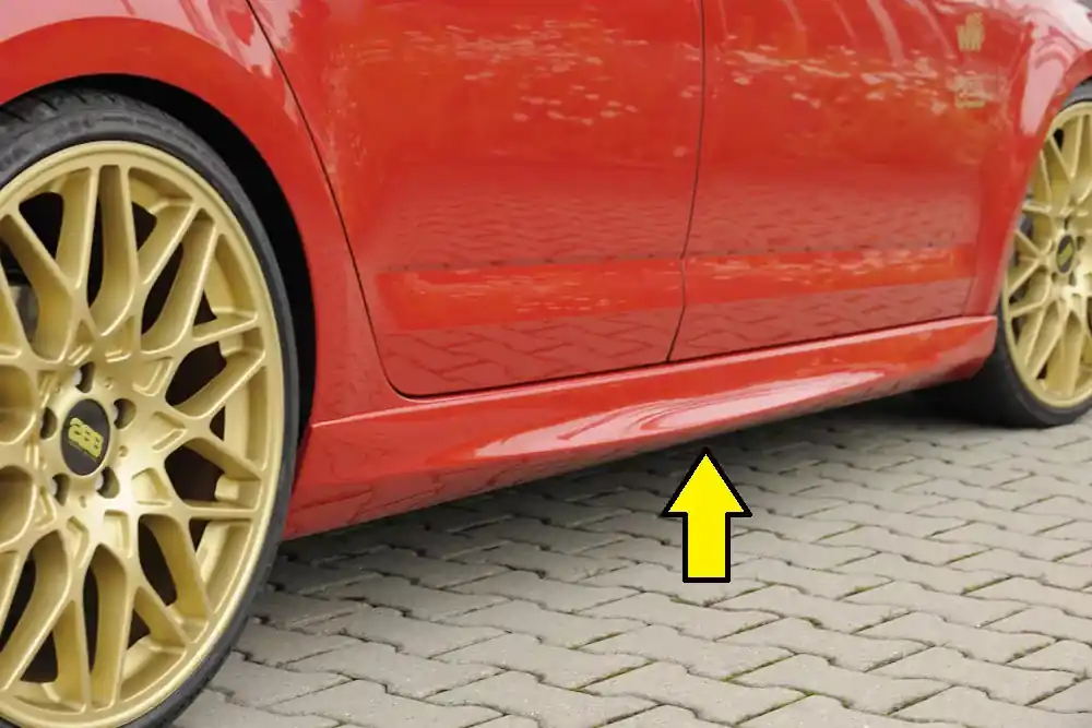 Abverkauf Rieger Seitenschweller rechts passend für Skoda Octavia RS (5E) Combi 06/13–01/17 (bis Facelift)