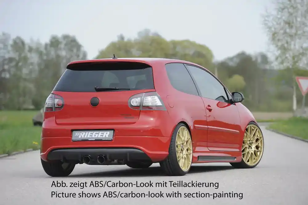 Rieger Heckschürzenansatz passend für VW Golf 5 GTI Preisreduziert