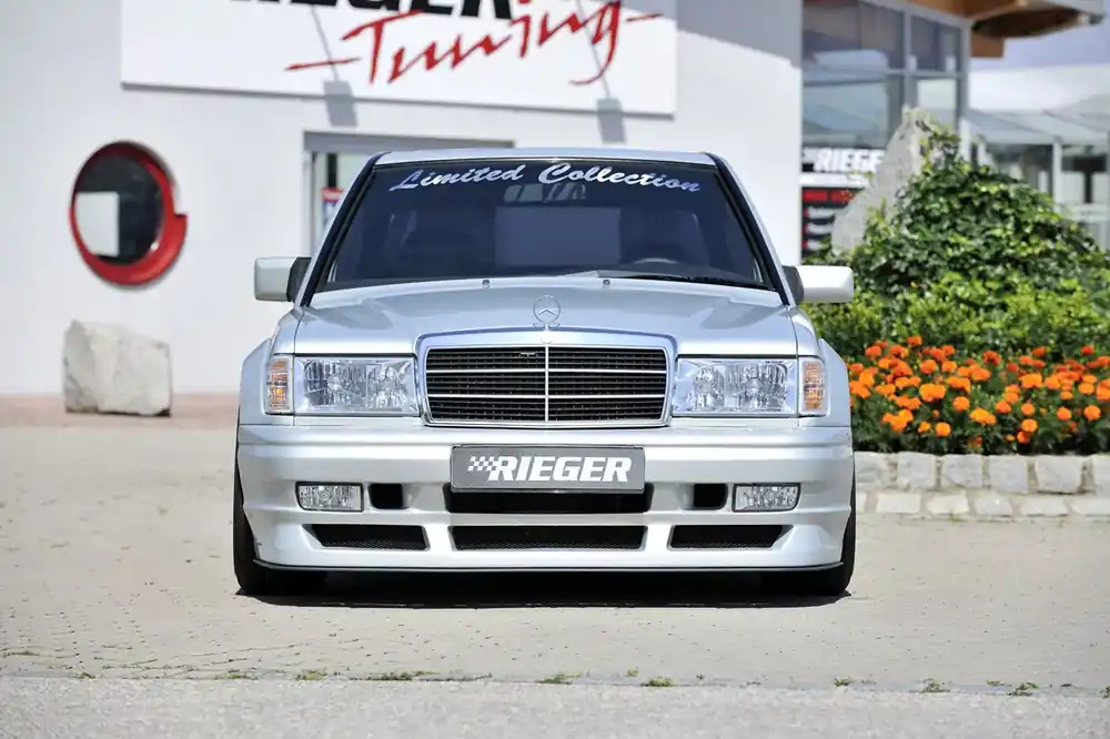 Garantierte Lieferung Rieger Spoilerstoßstange Breitbau II passend für Mercedes 190 (W201) Limousine
