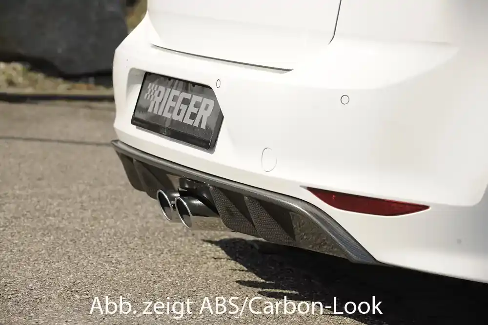 Garantierte Lieferung Rieger Heckeinsatz passend für VW Golf 7 R-Line