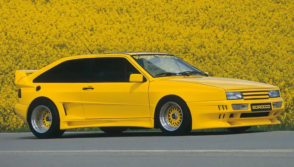 Markenprodukt Rieger Seitenschweller rechts Breitbau II passend für VW Scirocco 2 Coupé ab 1988