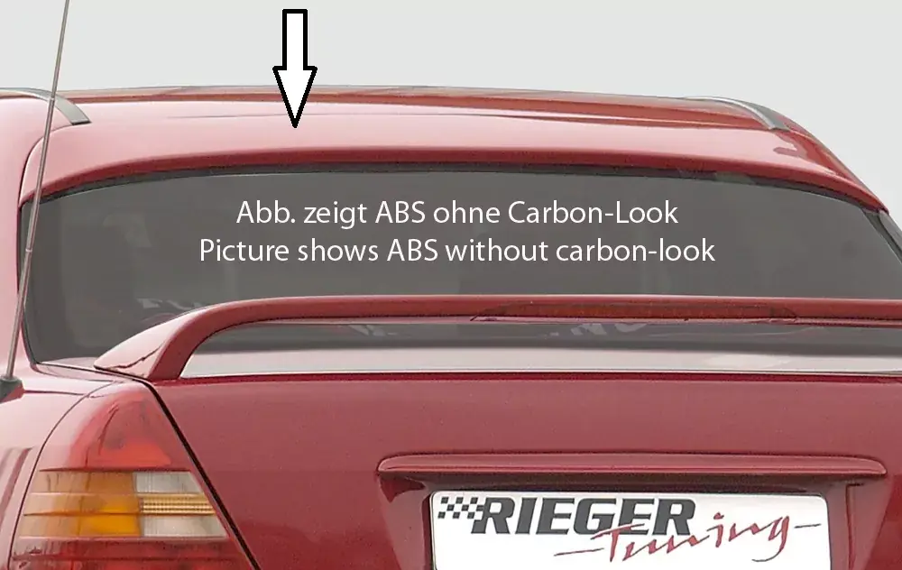 Rieger Heckscheibenblende passend für Mercedes C-Klasse (W202) Limousine Online Kaufen