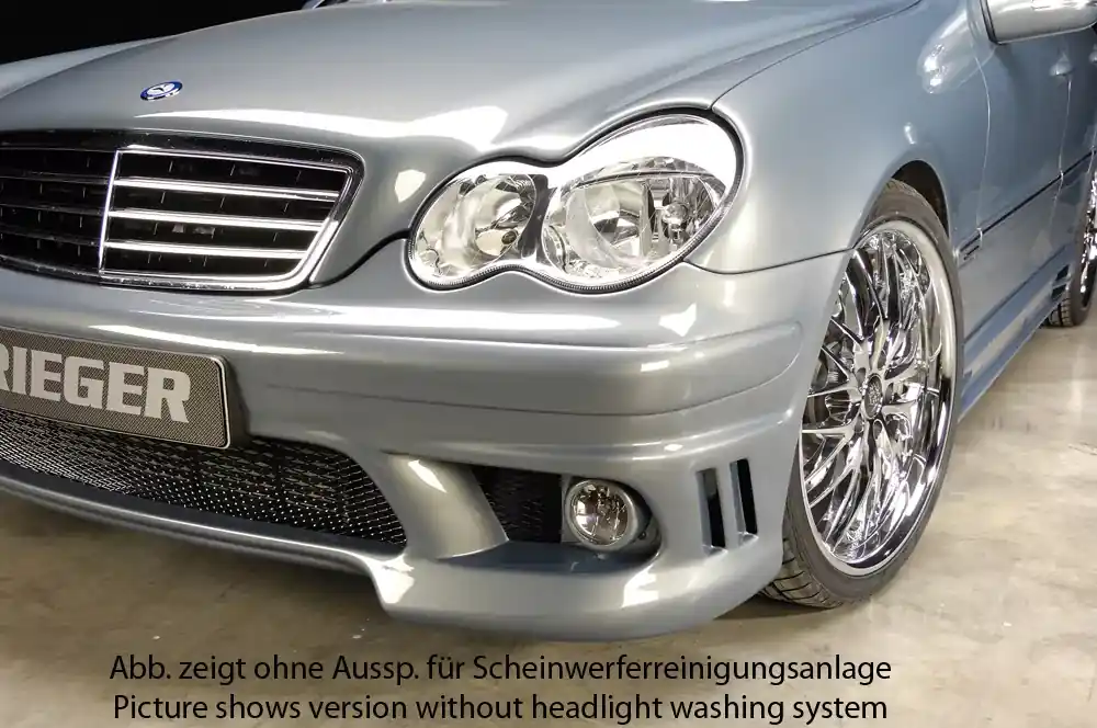 Wochenendangebot Rieger Spoilerstoßstange passend für Mercedes C-Klasse (W203) Limousine