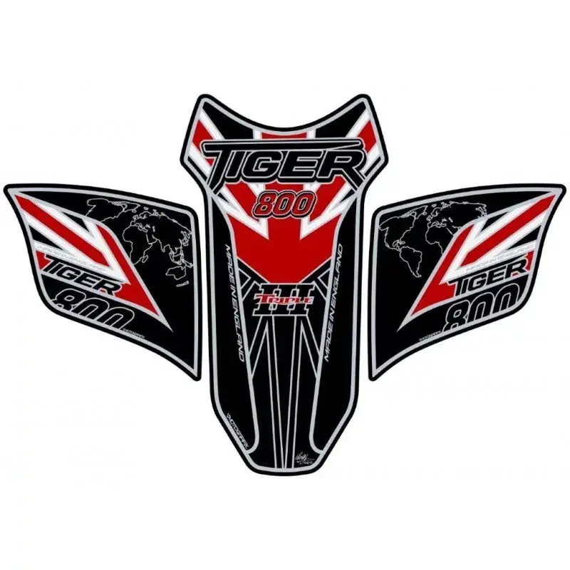 Motografix 3D Gel Tank Pad Protector TT029KRUJ passend für Triumph Tiger 800 Schneller Versand