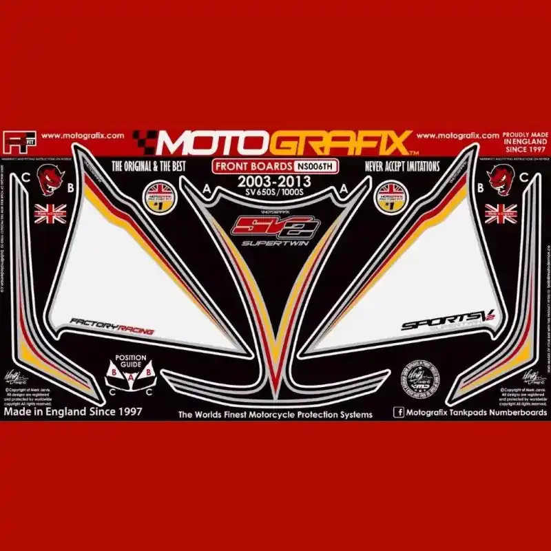 Motografix Steinschlagschutz passend für Suzuki SV 650 / 1000 NS006TH 2003–2013 Preisreduziert