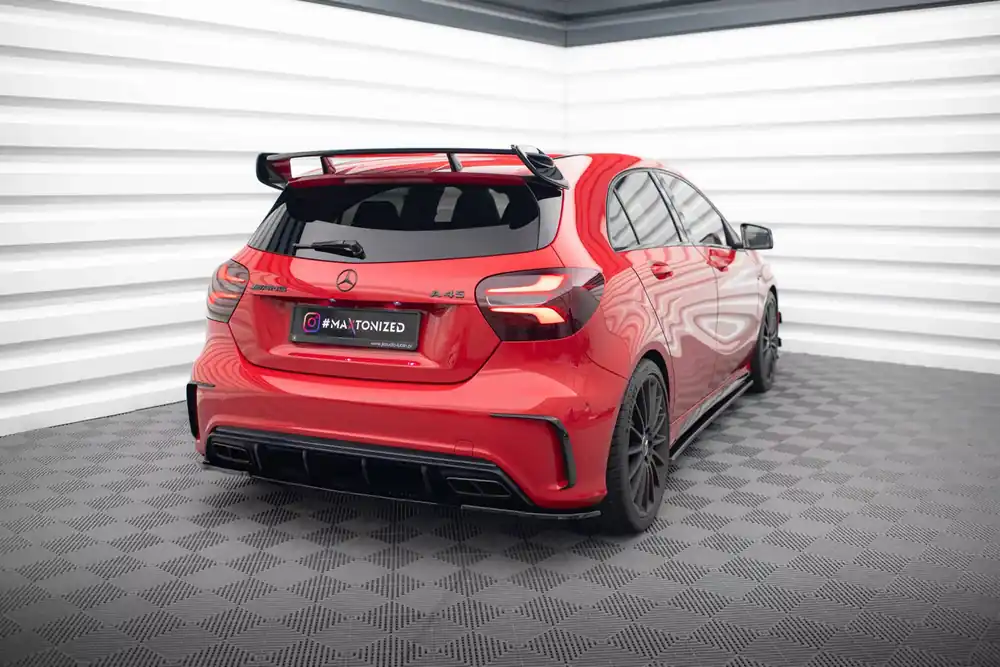Super-Preis Heck Ansatz Flaps Diffusor passend für Mercedes A W176 AMG Facelift