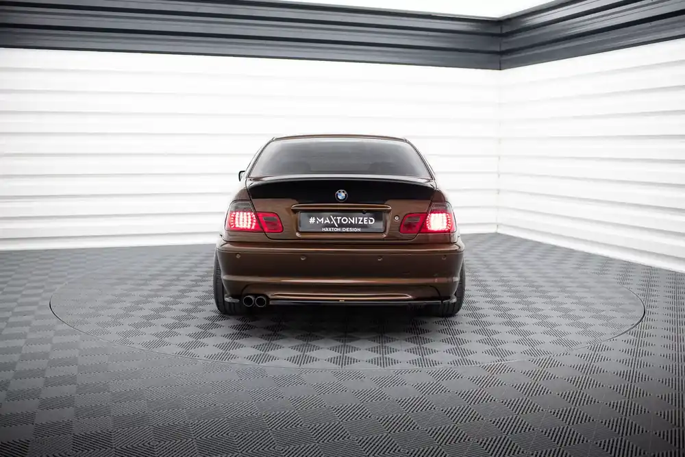 Heck Ansatz Flaps Diffusor passend für BMW 3er E46 M Paket Coupe Solange Der Vorrat Reicht