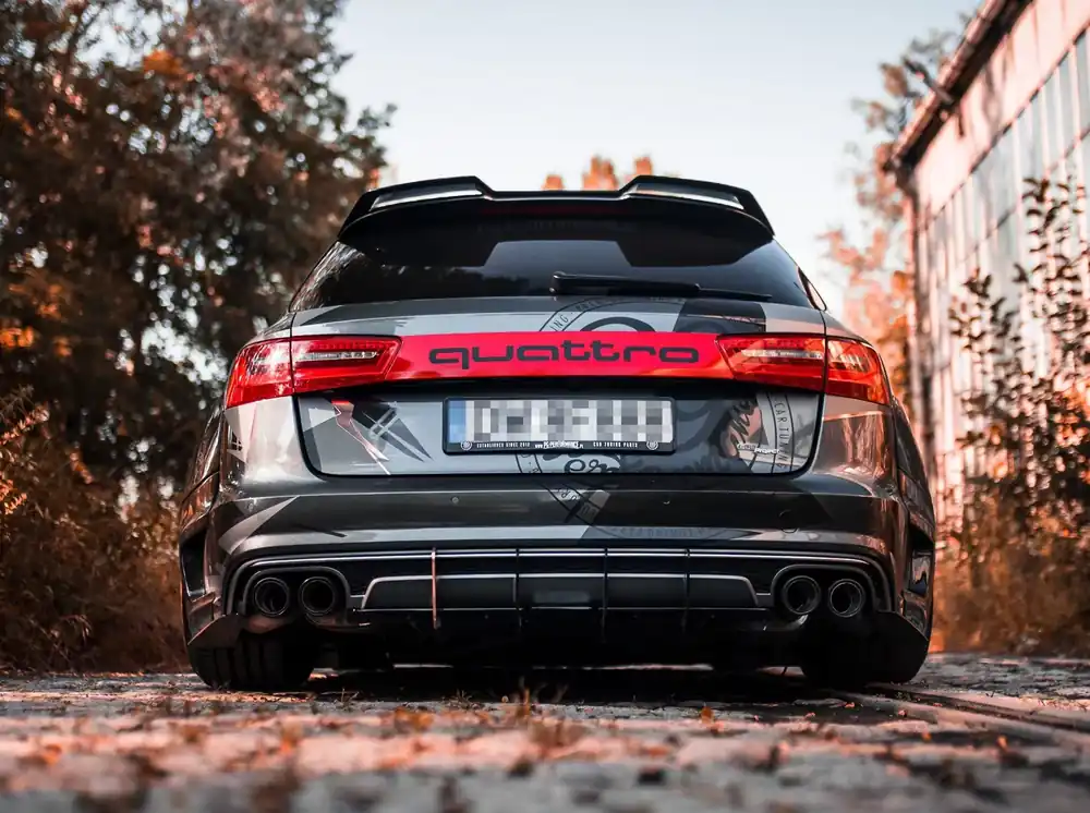 Rabatt Spoiler passend für Audi S6 / A6 S-Line C7 / C7 FL Avant