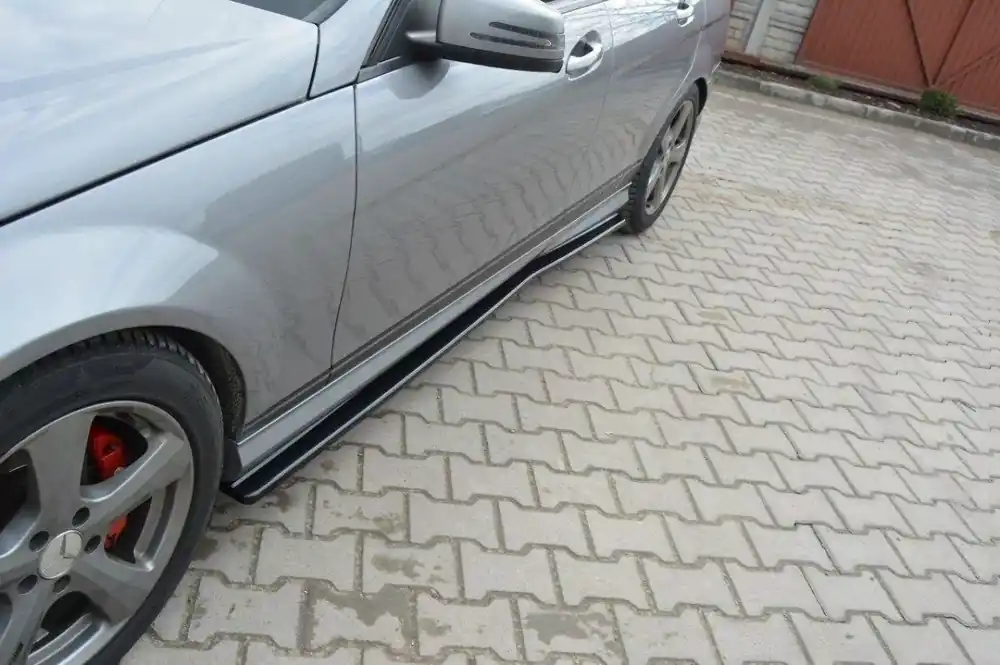 Jetzt Kaufen Seitenschweller Ansatz passend für Mercedes-Benz C W204 / S204 AMG-Line Limousine & Kombi