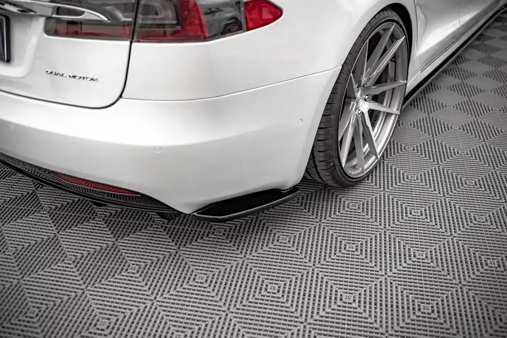 Heck Ansatz Flaps Diffusor passend für Tesla Model S Facelift Sale