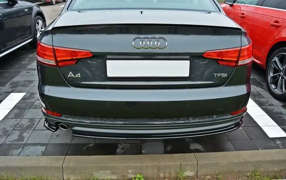 Heck Ansatz Flaps Diffusor passend für Audi A4 B9 S-Line Nur Heute