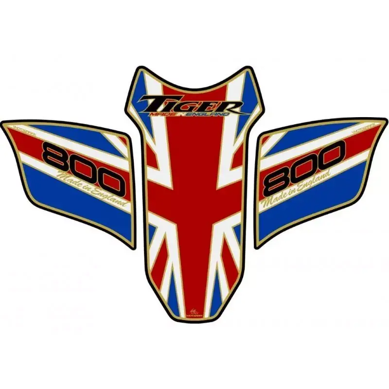 Schnäppchen Motografix Union Jack 3D Gel Tank Pad Protector passend für Triumph Tiger 800