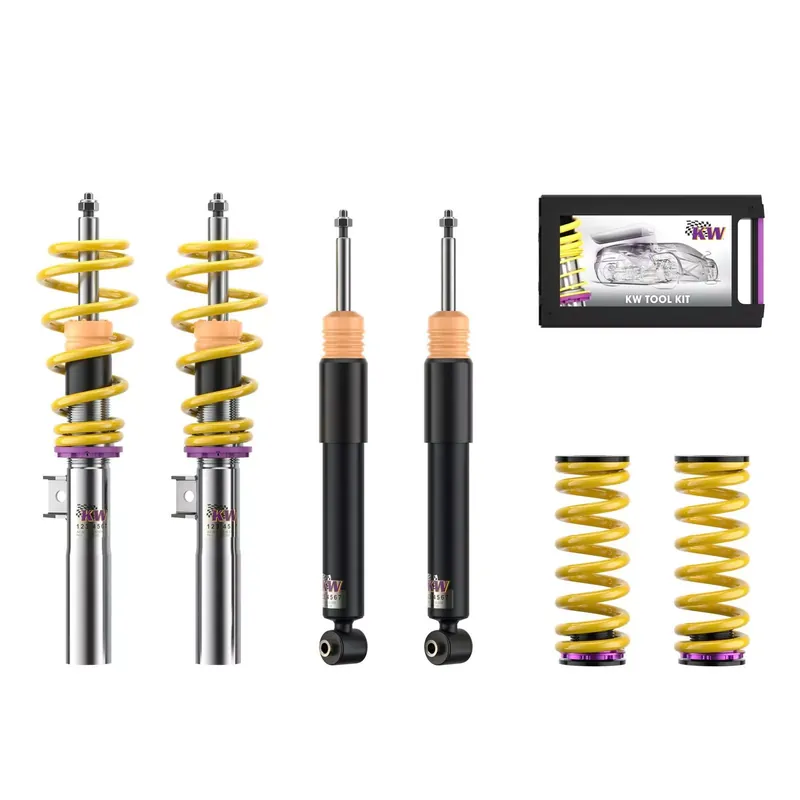 Top-Preis KW Gewindefahrwerk V1 inox passend für BMW 5er (E60) 560L, 560X, M5/M6, M560 12/2001-03/2010