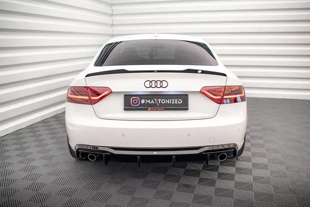 Diffusor Heck Ansatz passend für Audi A5 8T Facelift (Einzelauspuff li. re.) Günstig